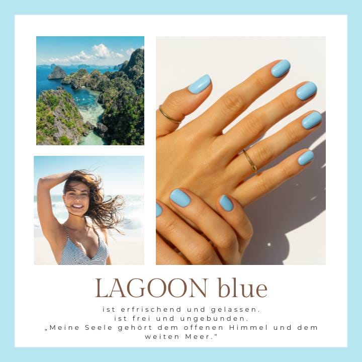 Lagoon blue UV-Nagelfolie