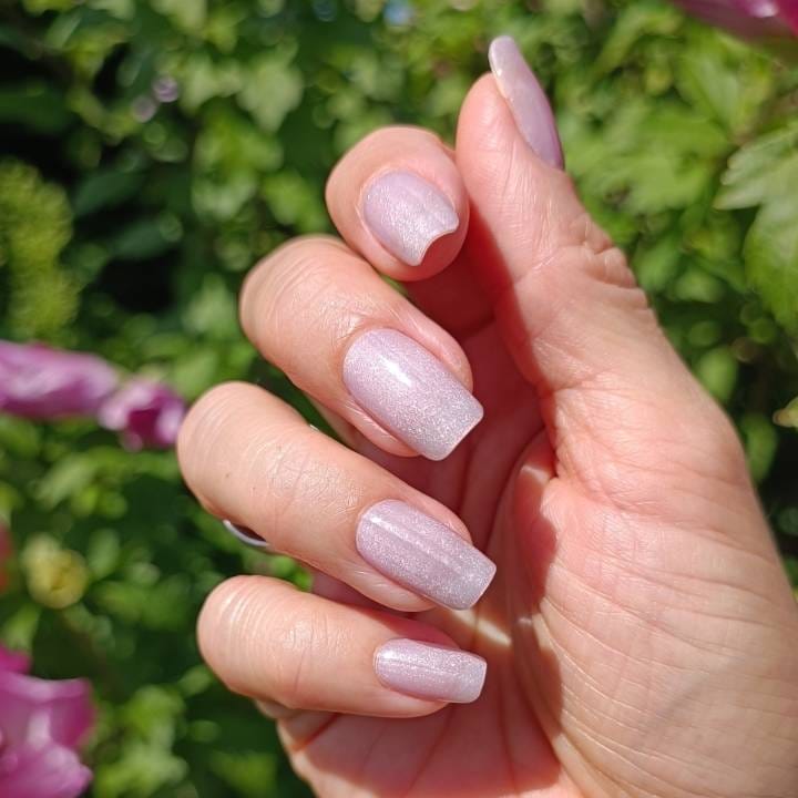 Pearl Lila Cateye UV-Nagelfolie