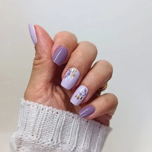 Lilac Blossom Nageldesign UV-Nagelfolie