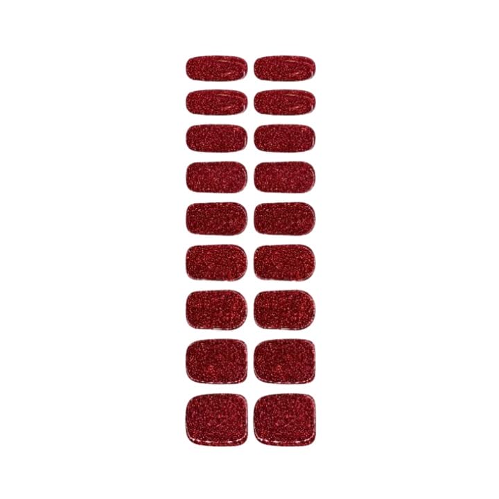 Merry Red Glitter UV-Nagelfolie