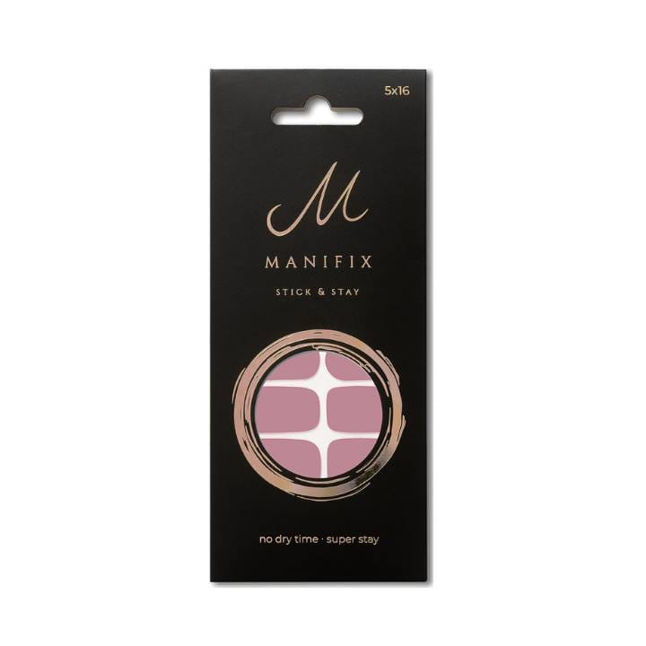 Verpackung der Neat Purple UV-Nagelfolien von Manifix – gepflegtes Lila einfach zuhause machen