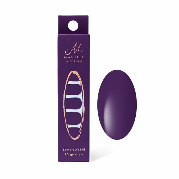 dunkellila uv-nagelfolien für dunkellila Nägel