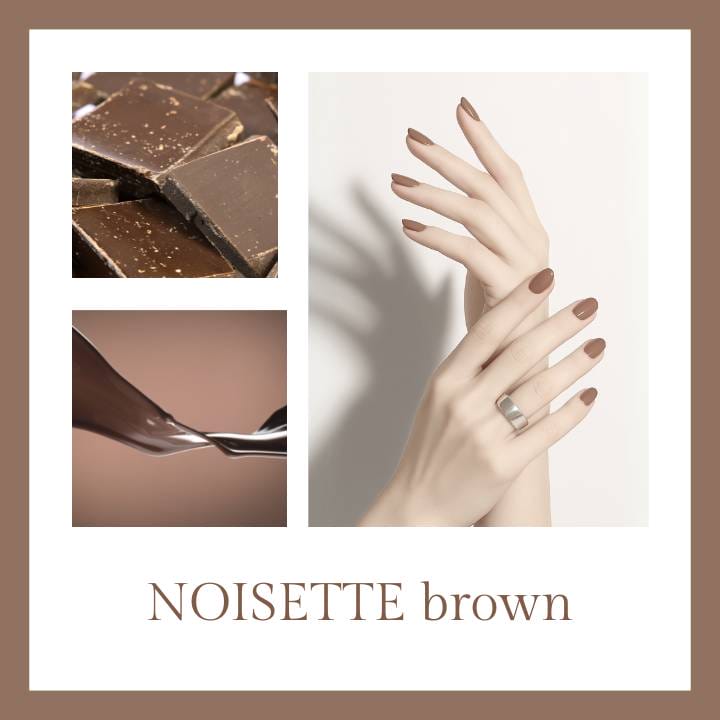 Noisette Brown UV-Nagelfolie