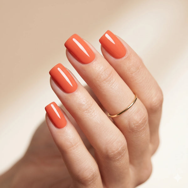 Orange & Coral UV-Nagelfolien