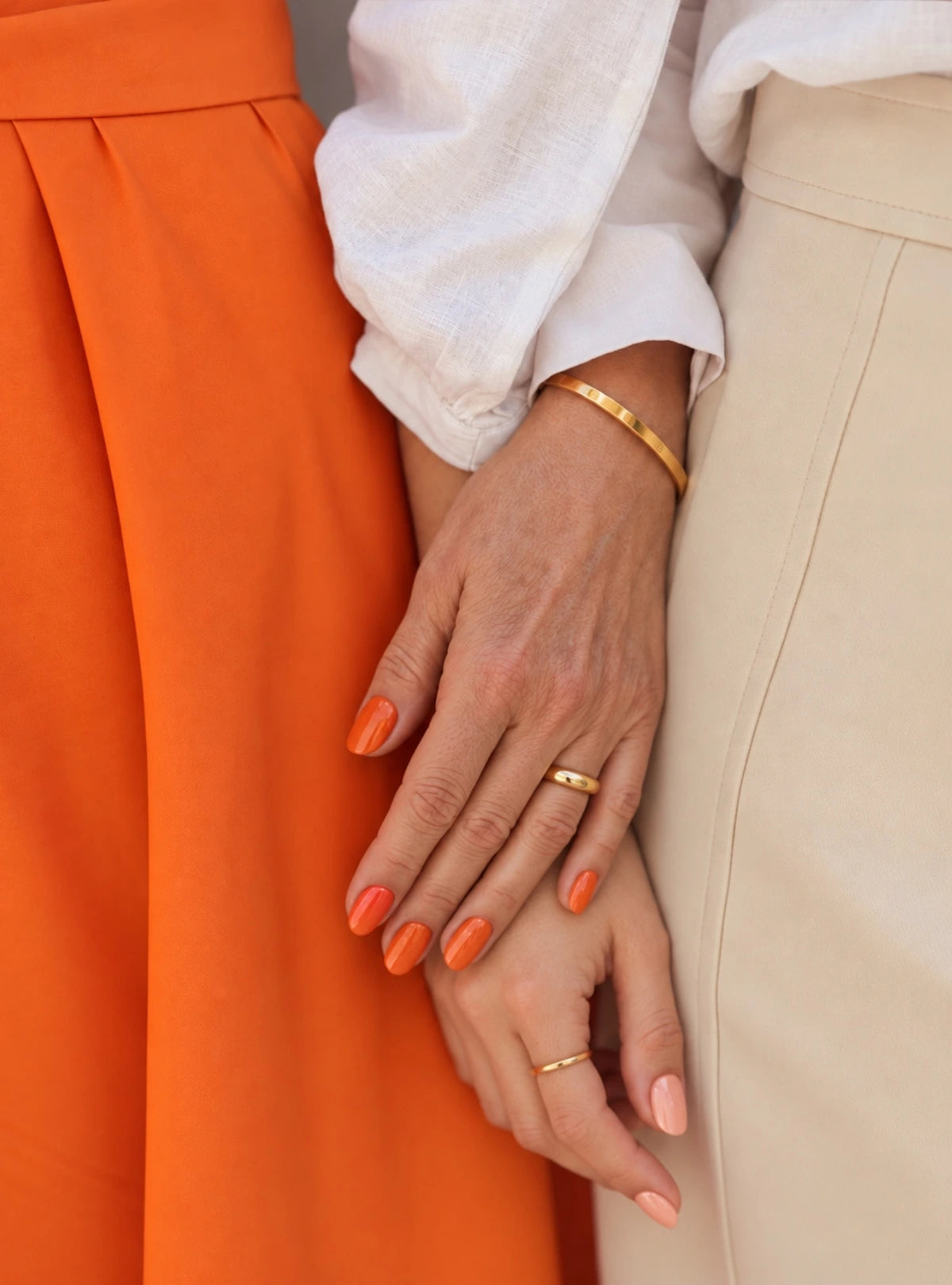 Coral & Orange UV-Nagelfolien
