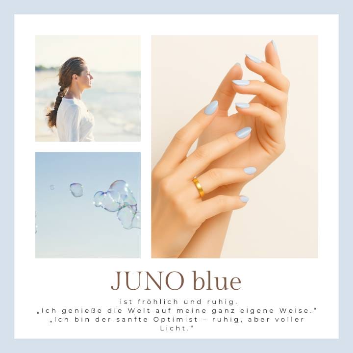 Juno Blue UV-Nagelfolie