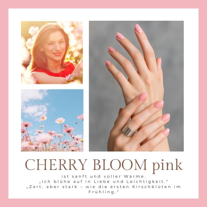 Cherry Bloom Pink UV-Nagelfolie