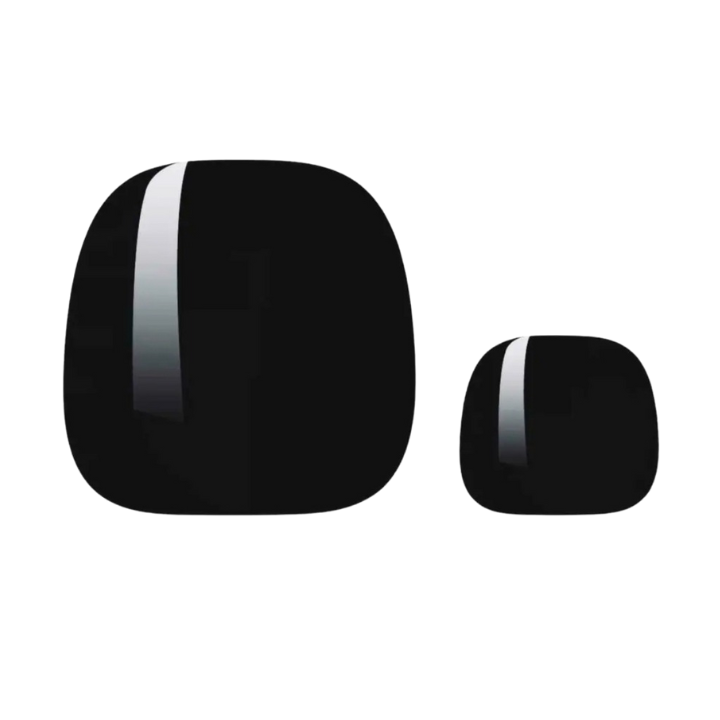 Powerful Black Füße UV-Nagelfolie