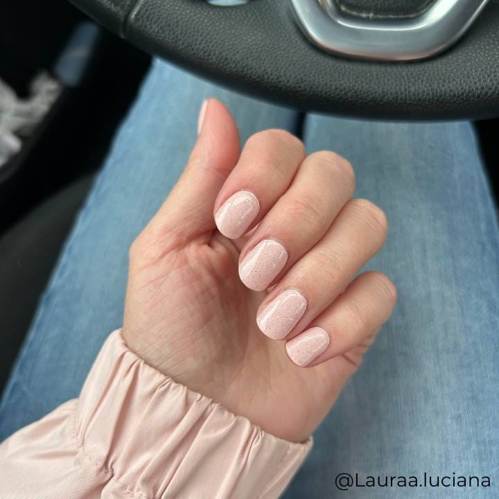 Princess Rosa Glitter UV-Nagelfolie