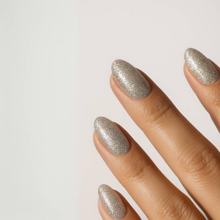 Tiffany Silver Glitter UV-Nagelfolie