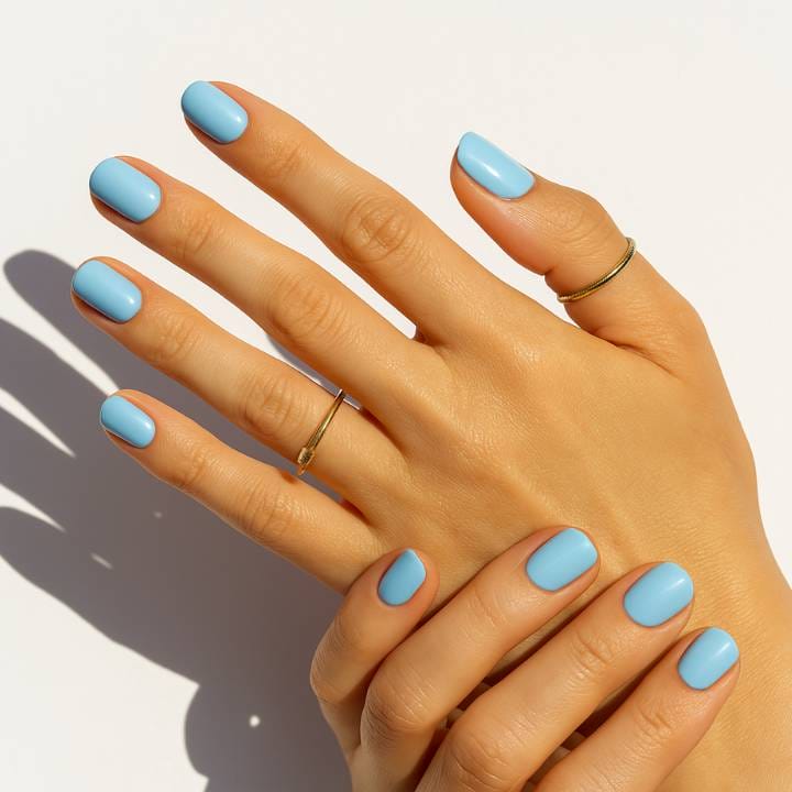Lagoon blue UV-Nagelfolie