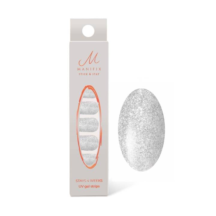 Tiffany Silver Glitter UV-Nagelfolie