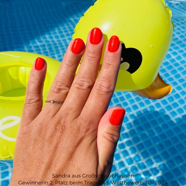 Mandarin Orange UV-Nagelfolie