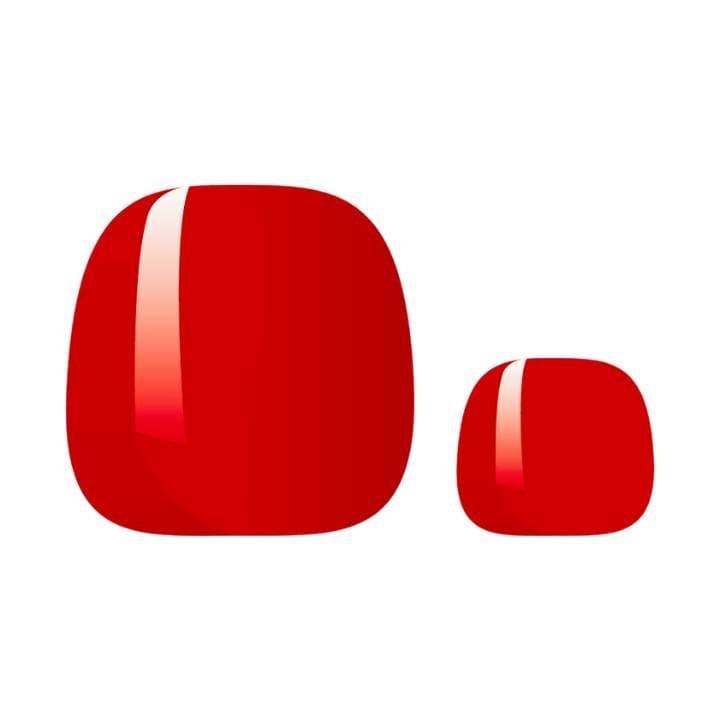 True Red Füße UV-Nagelfolie