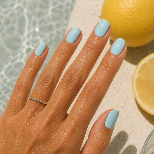 Lagoon blue UV-Nagelfolie
