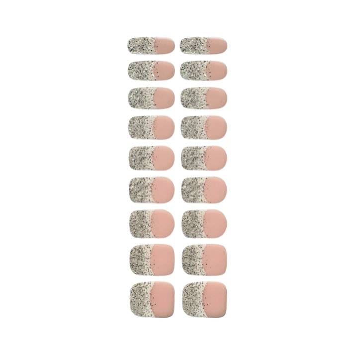Twinkie Glitter French UV-Nagelfolie