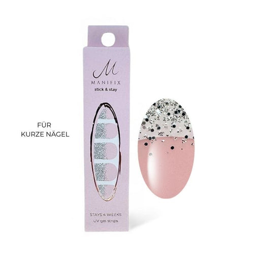Twinkie Glitter French UV-Nagelfolie