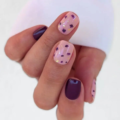 Violet Garden Blumendesign UV-Nagelfolie