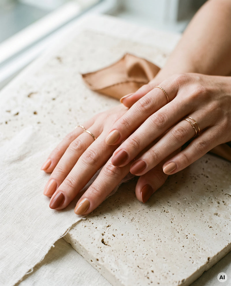 12 Nageldesign-Ideen für den Spätsommer mit warmer Eleganz