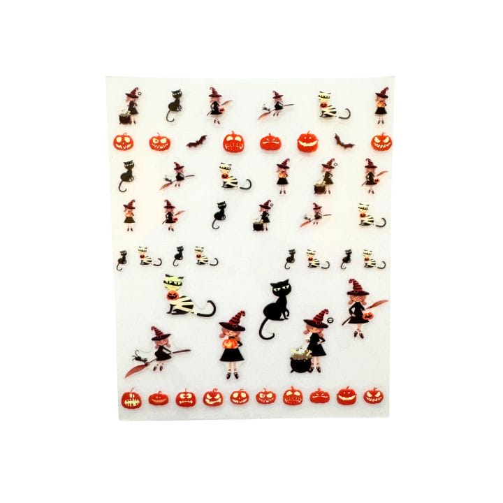 Witch Halloween Nail Art Stickers